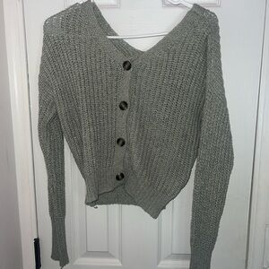 Women's Green Knit Sweater